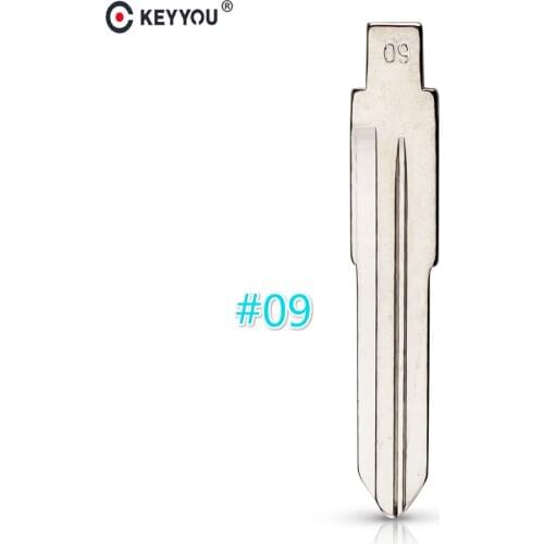 KEYYOU 10pcs #09 Blade Remote New Arrival Blank Key Replacement Uncut Blade For Mazda Vizi 323 626 929