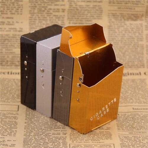 Light Aluminum Cigarette Box 20pec Sigaretten Doosje Pitilleras Para 20 Cigarrillos Pitilleras Mujer Mens Cigarette Case