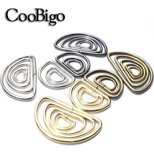 100pcs Metal D Ring Dee Buckle D-rings for Bag Straps Handbag Purse Hardware DIY Adjustable Belt Craft Accessories Non-Welded