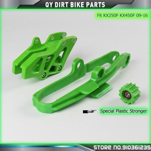 KXF Swingarm Chain Slider With Guard Guide+Roller Fit KX250F KX450F 09-16 Dirt Bike Off Road Motocross Motorcycle Free Shipping