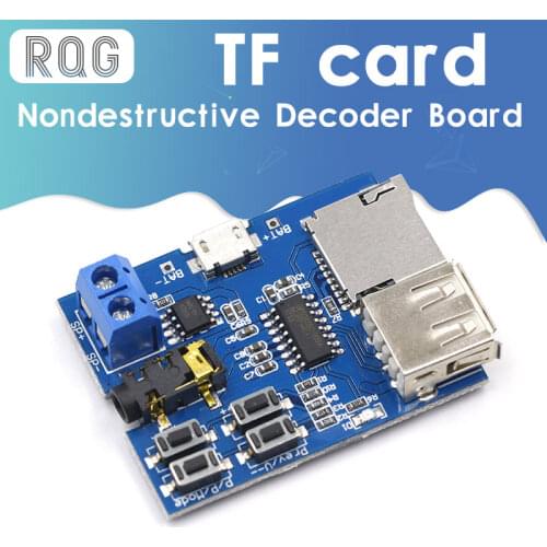 Mp3 nondestructive decoder board Built-in amplifier mp3 module mp3 decoder TF card U disk decoding player