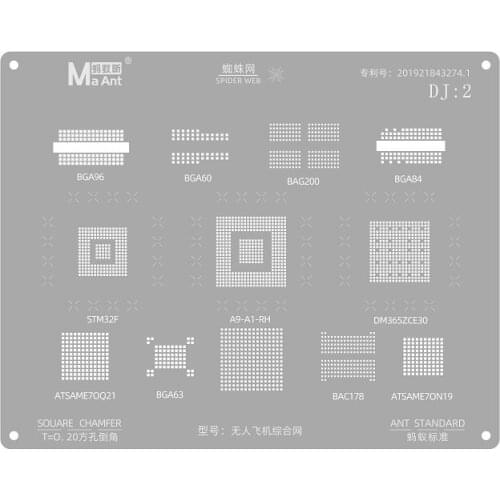 Tool Sets For MaAnt Stencil Standard Chamfer For DJI DJ UAV DJ 2 BGA Chip Level Repair Board