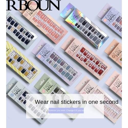 Nail Art Fake Nails with Glue Tips Clear Press on False Coffin Stick Display Full Cover Artificial Designs Detachable ABS Kiss