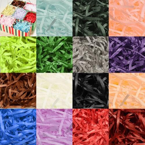 20g/bag Colorful DIY Paper Raffia Shredded Paper Confetti Gift Box Filling Material Wedding Christmas Home Decoration Supplies