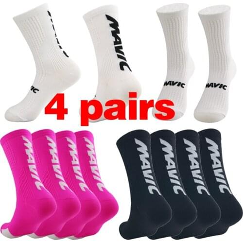 2021 New Professional Sport Cycling Socks Breathable Men Women Climbing Hiking Walking Running Socks 4pairs
