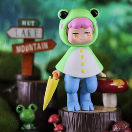 Original POPMART Pan God Summer Fun Series Blind Box Toy Figurines Designated Style Cute Anime Character Gifts Haikyuu