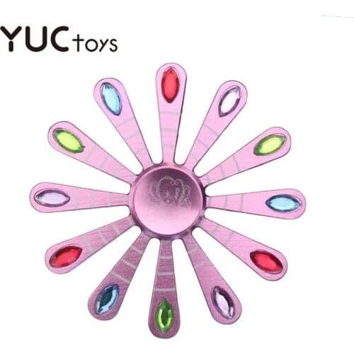 Peacock Fidget Spinner Aluminum Alloy Metal Fidget Spinner for Kids Relief Stress Adults Office Car Fingertip Gyro ADHD Gifts