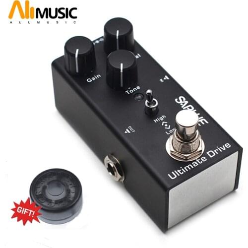 SAPHUE Electric Guitar Distortion Pedal Gain/Level/Tone Knob High/Low Frequency Effect Pedal Mini Single Type DC 9V True Bypass