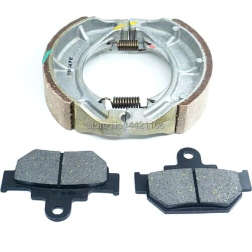 For Suzuki TU250X Volty Type II 1995-2009 2008 2007 2006 2005 2004 2003 Type C 1996-1997 Front Brake Pads & Rear Brake Shoe Set