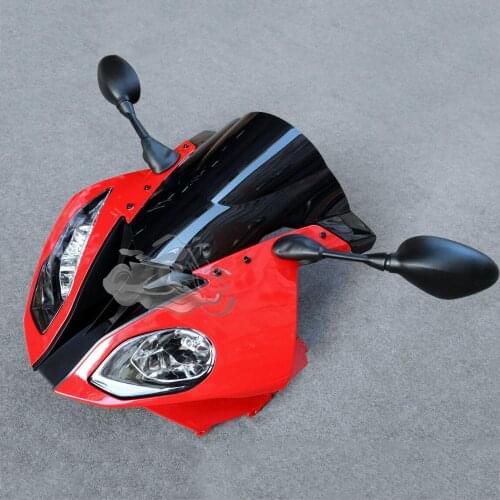 Front Headlight Mirror Bracket Upper Fairing Cowl Nose Windscreen Set For S1000RR 2015-2018 2016 2017 S1000 RR S 1000RR
