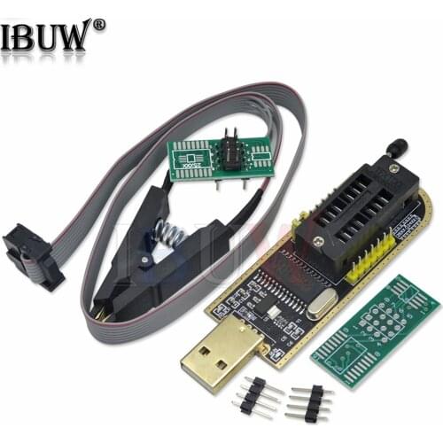 1PCS CH341A 24 25 Series EEPROM Flash BIOS USB Programmer Module + SOIC8 SOP8 Test Clip For EEPROM 93CXX / 25CXX / 24CXX