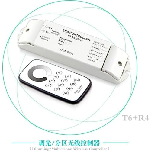 Christmas multi zones constant voltage 5A RF remote control pwm dimmer