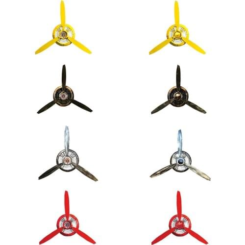 Aircraft Decorative Metal Propeller Retro Wrought Iron Wall Clock Propeller Wall Decoration Wall Hanging Clock Propeller