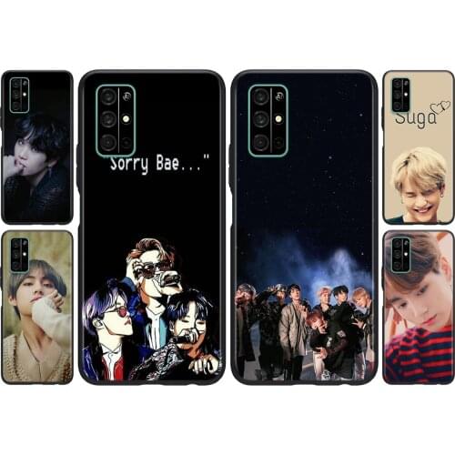 Silicone Cover Rap RM JIMIN JIN SUGA For Huawei Honor 30i 10X 30S 9A 9S 9X 30 9C 20 20S V20 10i 10 7C Pro Lite Phone Case