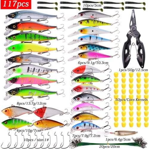 Mix Wobbler Set Crankbaits Fishing Lure Kit Fresh/Salt Water Isca Artificial Hard Bait Wobblers For Bass Fishing Tackle Goods