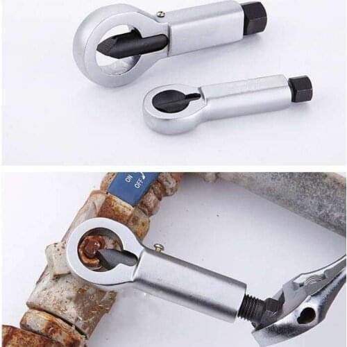 Heavy Duty Rusty Nut Removal Puller extractor Cutter tool 9-27mm Adjustable Nut Splitter Cracker Break Damaged Screw Repair Tool