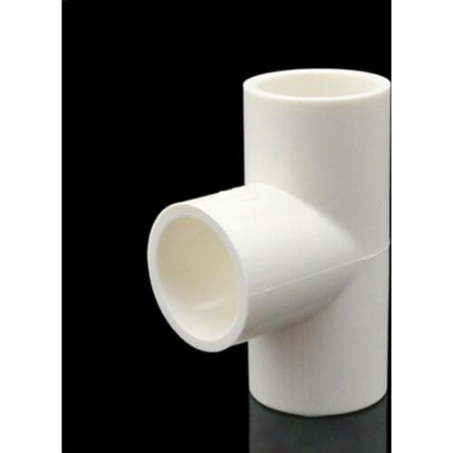20/25/32mm PVC Flat fitting Pipe Cross Connector Garden Irrigation System Parts Tube 3 Way Adapter Fish Tank Supplies
