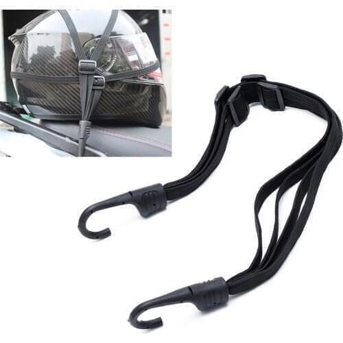 Universal Motorcycle Luggage Strap Motorcycle Helmet Gears Fixed Elastic Buckle Rope High-Strength Luggage Net 60cm