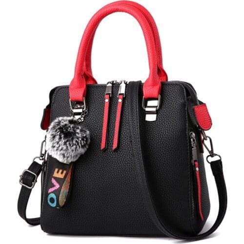 New Fashion Litchi Pattern Women Handbag Leather Messenger Bags Shoulder Bag Fall Winter Ladies Crossbody Package Hot Sale