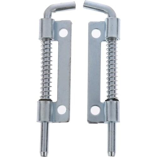 1Pcs Metal Lock Barrel Bolt Spring Loaded Latch 3.54" Long Grip Heavy Duty