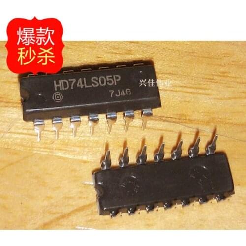 10PCS New original authentic 74LS05 HD74LS05P SN74LS05N DIP14 logic chips