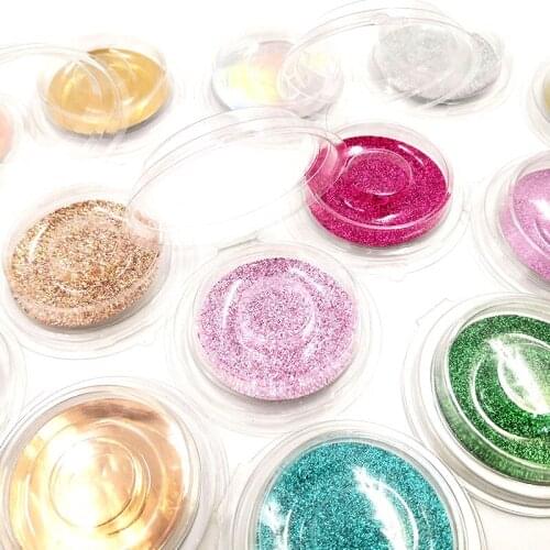 100pcs Plastic transparent round box eyelashes package with tray and paper inside High quality mink lashes wholesale boxes