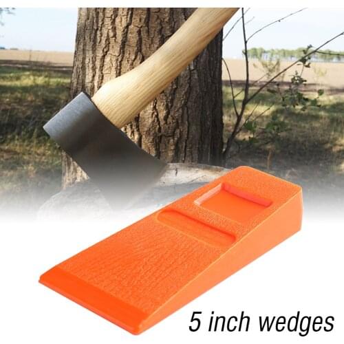 5 inch Orange Plastic Tree Felling Wedge For Logging Falling Cutting Tools Tree Cutting Spiked Woodcutting Tool Accessories