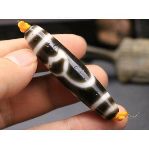 5A Magic Power Tibetan Old Agate Lotus Flower Pure Love dZi Bead Totem Amulet 59 Talisman LKbrother