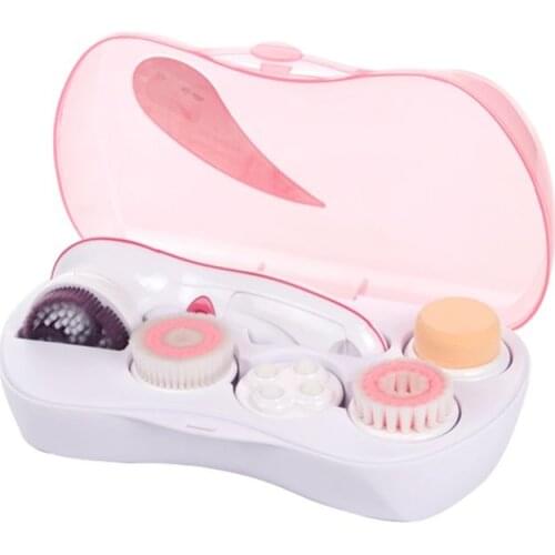 5in1 sonic facial cleansing brush massager peeling electric face cleanser brush cleaning body washing machine exfoliating skin