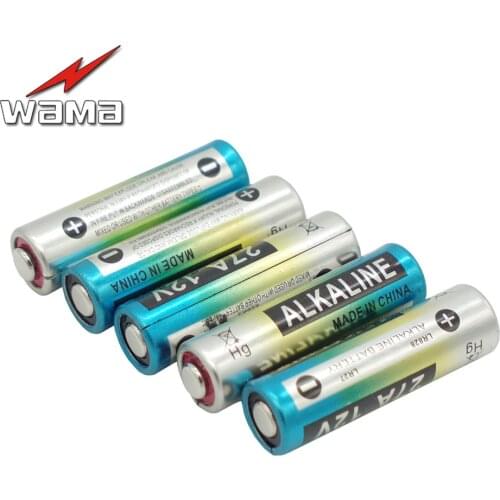 5x Wama 12V 27A Primary Dry Batteries A27 27AE 27MN L828 Electronic Car Remote Toys Alkaline Battery Wholesales