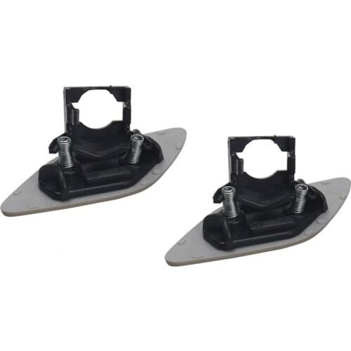 80% 2021 Hot Sell 1 Pair Head Light Washer Jet Cover Spray Nozzle Caps 61677171659 61677171660 for BMW 328I 07-10