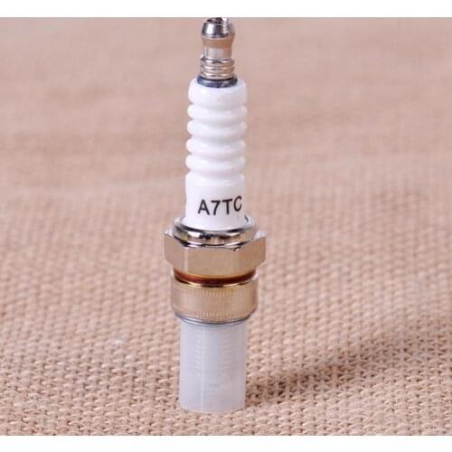 White Single Claw Spark Plug A7TC Scooter Motorcycle Plug CG125 Spark D8TC Plug Spark A7TC D3M3