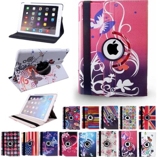 Apple iPad 2/3/4 Tablet PC Case 360-degree rotatable Smart Funda Pu leather smart case, suitable for Apple iPad 2/3/4 9.7 inches