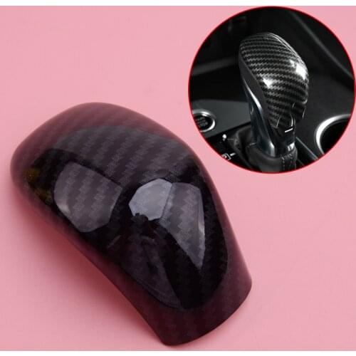 CITALL Carbon Fiber Style Plastic Car Interior Gear Shift Knob Shifter Head Cover Trim Fit For Nissan Altima 2019-2020