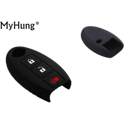 Colorful Silicone 3 Button Car Key Cover Case For Nissan Teana X-Trail Qashqai Almera march livia Tiida Paladin NV200 D22