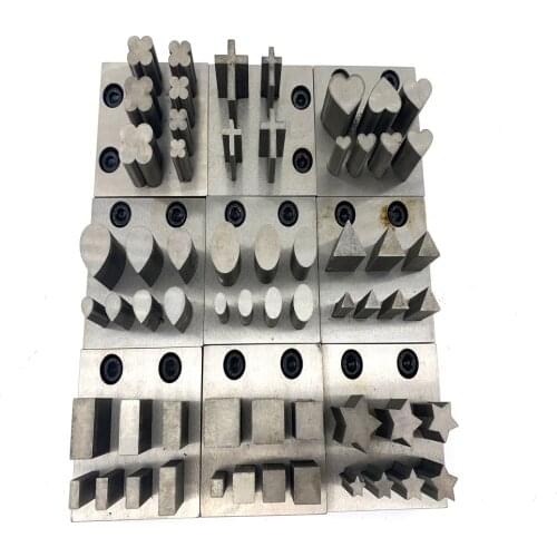 1SET Jewelry Sheet Metal Disc Cutter Set Metal Mold Cutting Punching Cross/Water drop/Star/Oval/Triangle/Rectangle/Heart Shape