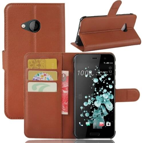Flip cellphone case for HTC U play,100pcs/lot,luxury leather flip wallet protector case cover for HTC U play,free shipping