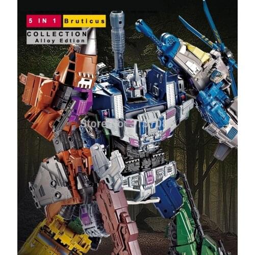 G1 YX Bruticus Members ONSLAUGHT Blastoff Vortex Brawl Swindle 5IN1 Transformation Alloy X9 Enlarge KO No-Boxes Figure Toys