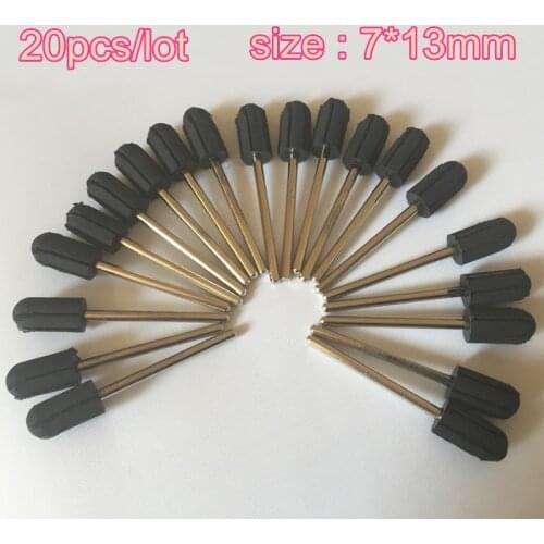 MAOHANG 20PCS/LOT Nail Art Beauty tools nail Mandrel for sanding band cap holder Rotary Tool Nail Drill Bits Tool