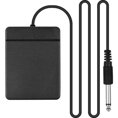 6.35mm Interface Compact Sustain Pedal Universal Single Pedal for Musical Instruments Portable Piano Electronic Keyboard