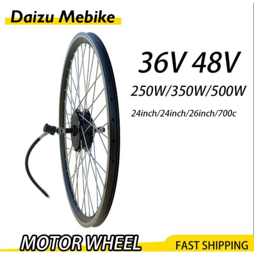 Electric bike kit 36v/48v high speed motor wheel 20"24"26"700C brushless gear motor wheel for Electric Bicycle Conversion Kit