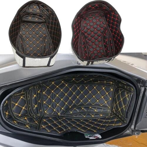 Kodaskin Modified Motorcycle leather storage box seat storage bucket cover mat blanket for yzf NVX155 AEROX155 aerox 155