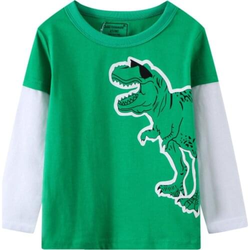 Fashion Toddler Infant Baby Kids Boys Girls Breathable Cartoon Printed Long Sleeve T-Shirt Pullovers Tops#g4
