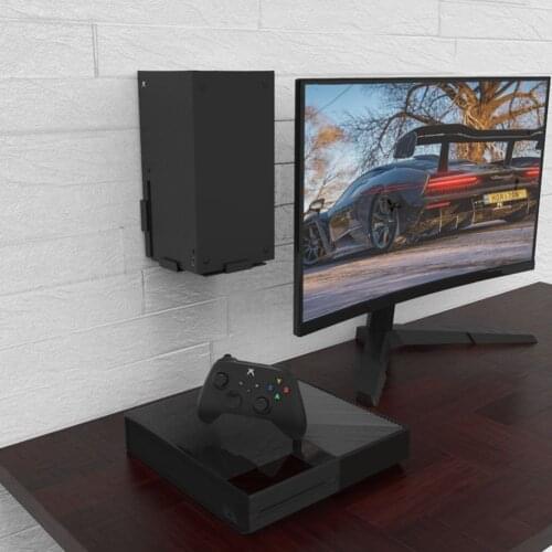 Game Console Wall Mount Playing Elements Bracket Lightweight Game for Xbox Series X Storage Holder Host Rack Stand