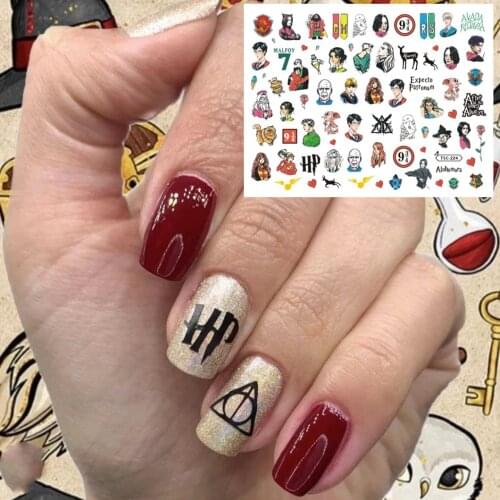 Newest series TSC-224-225 designs 3d nail art sticker nail decal accessories