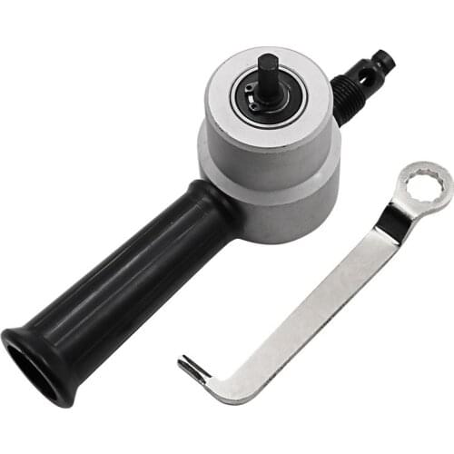 NEW Double Head Sheet Nibble Metal Cutting Nibbler Saw Cutter Tool Drill Attachment Free Cutting Nibbler Sheet Metal Cut Tools