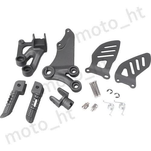 Motorcycle Front Left + Right Footrest Rider Foot Pegs Bracket Kit for Suzuki GSXR 600 750 GSXR600 GSXR750 2006-2010 K6 K8