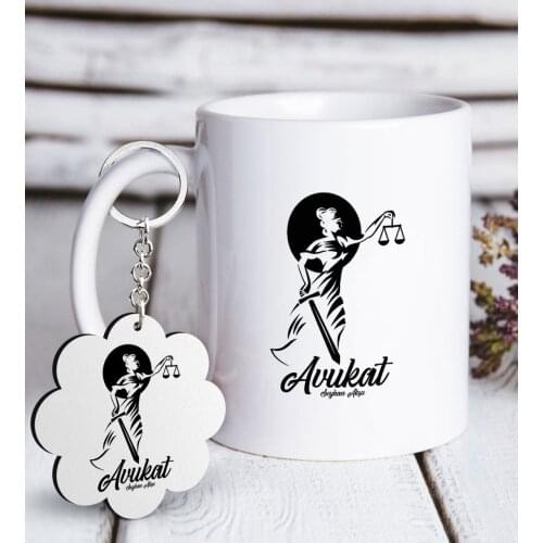 Personalized Professional Lawyer White Mug and Keychain Gift Seti-15 Reliable Quality Cost Effective Gift Coolest Special Product