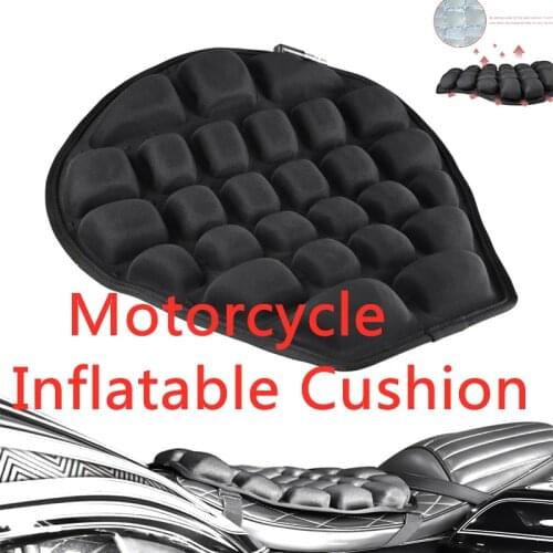 Motorcycle Air Seat Cushion Pressure Relief Ride Seat Cushion TPU Water-Fillable Seat Pad for Cruiser Touring Saddles