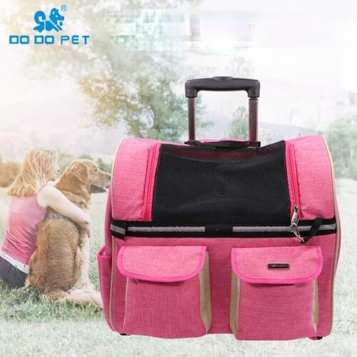 Portable Folded Stroller for Pet Detachable Dog Carrier Travel Crate Outdoor Folding pet gear Strollers Cat Carrying Bag